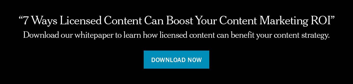 NYSLicensing | Content Marketing ROI Whitepaper