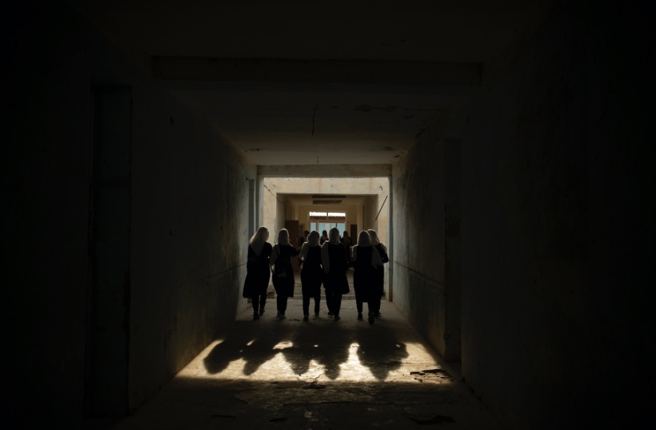 High school students in Afghanistan. 